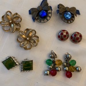 Vintage Clip on Earrings